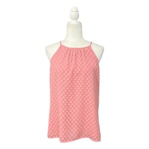41 Hawthorn Tank Top Blouse Medium  Clip Dot Halter Keyhole NWT Feminine